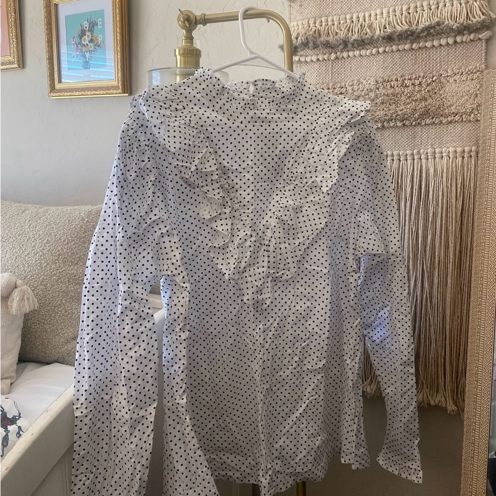 Simply Be Polka Dot Blouse